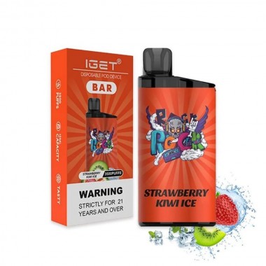 IGET Bar 3500 Puffs Vape - Strawberry Kiwi Ice Australia