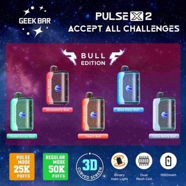 Geek Bar Pulse X 2 Bull Edition 50000 Puffs Vape Australia