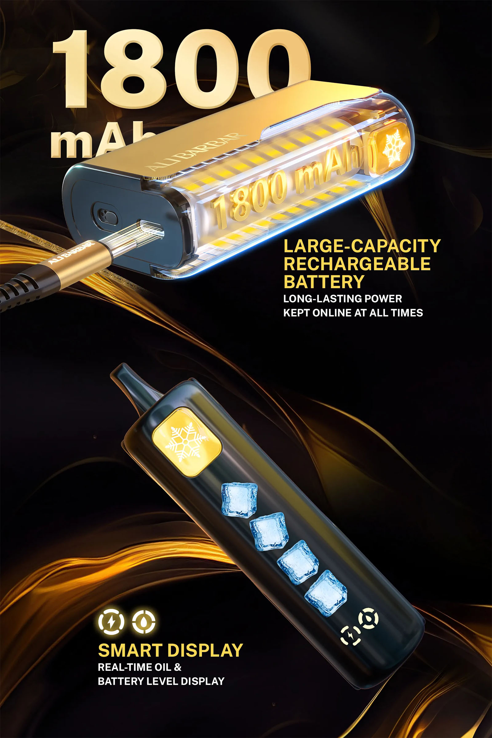 Alibarbar Ice Adjust 12000 Puffs Vape - Grapefruit Guava Lemon Alibarbar Ice Adjust 12000 Puffs Vape - Grapefruit Guava Lemon