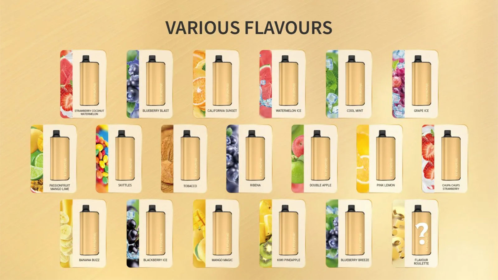 Alibarbar Ingot 20000 Puffs Vape - Flavour Roulette Alibarbar Ingot 20000 Puffs Vape - Flavour Roulette