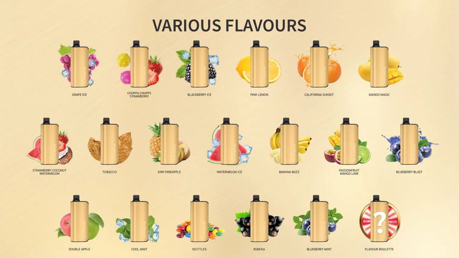 Alibarbar Ingot 9000 Puffs Vape - Strawberry Lychee Alibarbar Ingot 9000 Puffs Vape - Strawberry Lychee