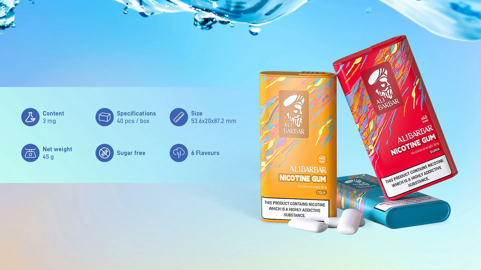Alibarbar Nicotine Gum - Cola