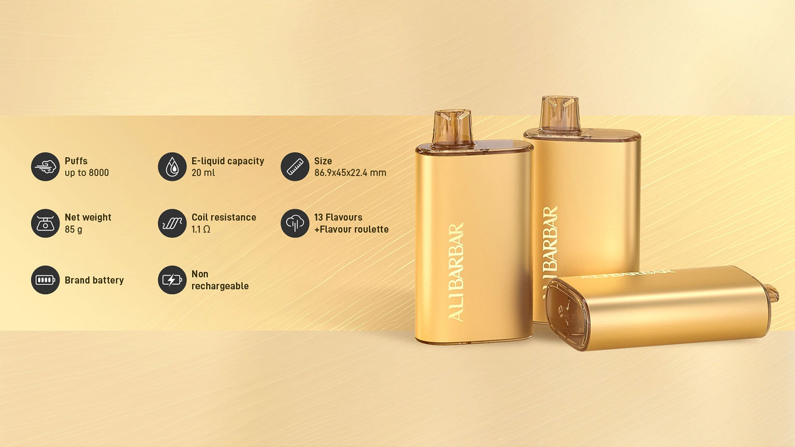 Alibarbar Rich 8000 Puffs Vape - Devils Fruit Alibarbar Rich 8000 Puffs Vape - Devils Fruit
