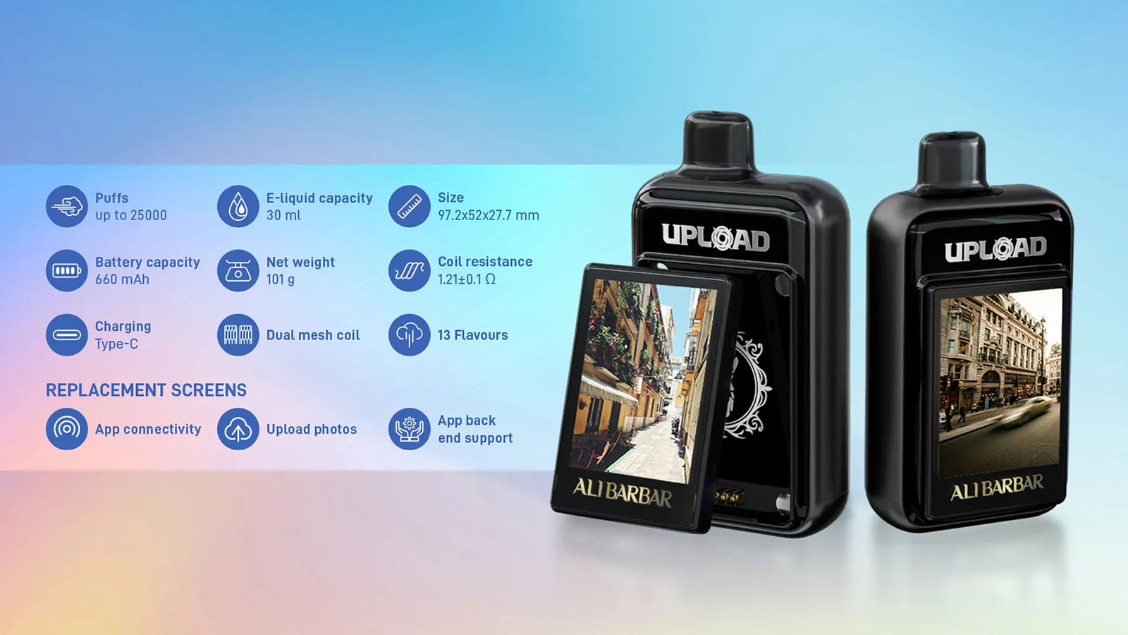 Alibarbar Upload 25000 Puffs Vape - Mango Magic Alibarbar Upload 25000 Puffs Vape - Mango Magic