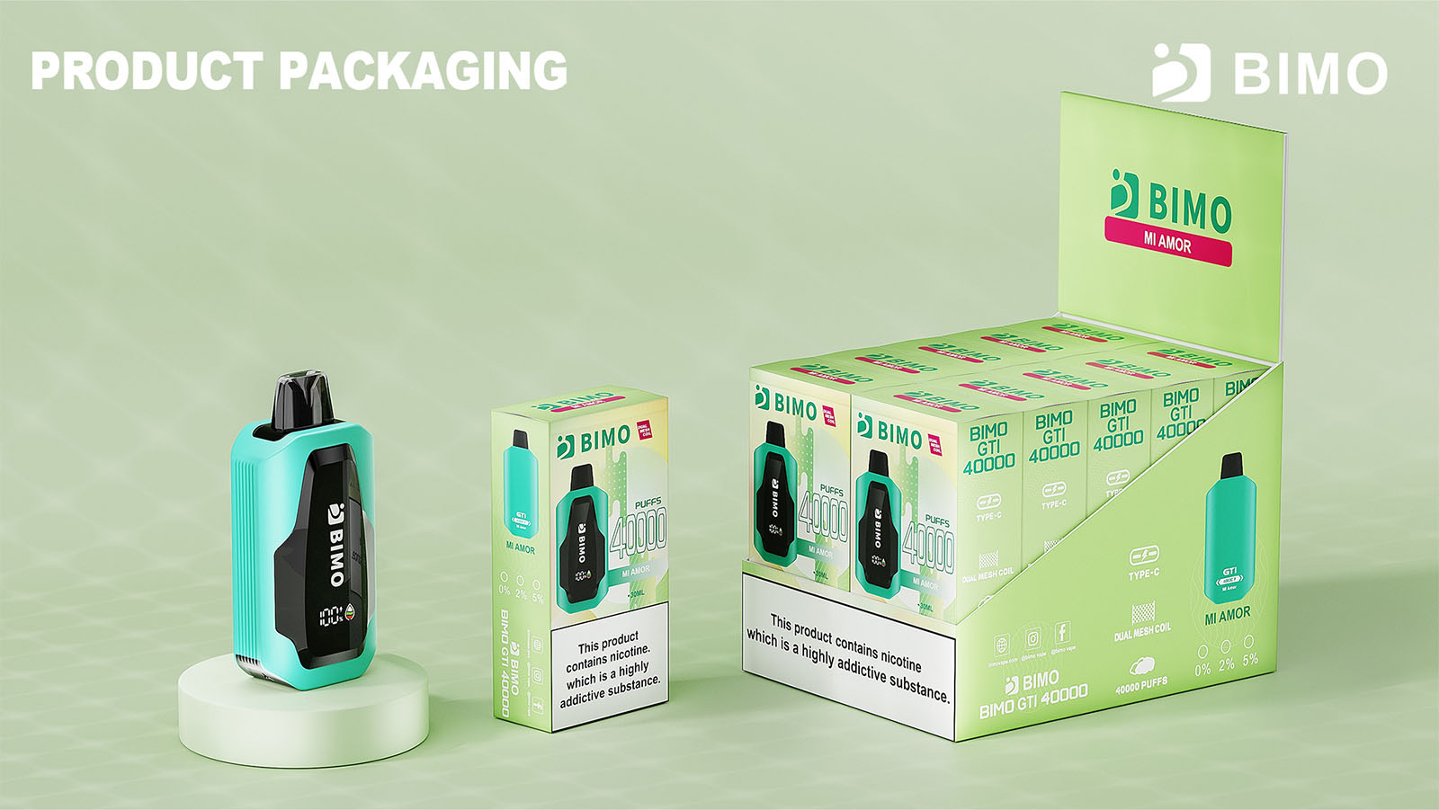 Bimo GTI 40000 Puffs Vape - Cherry Berry Bimo GTI 40000 Puffs Vape - Cherry Berry